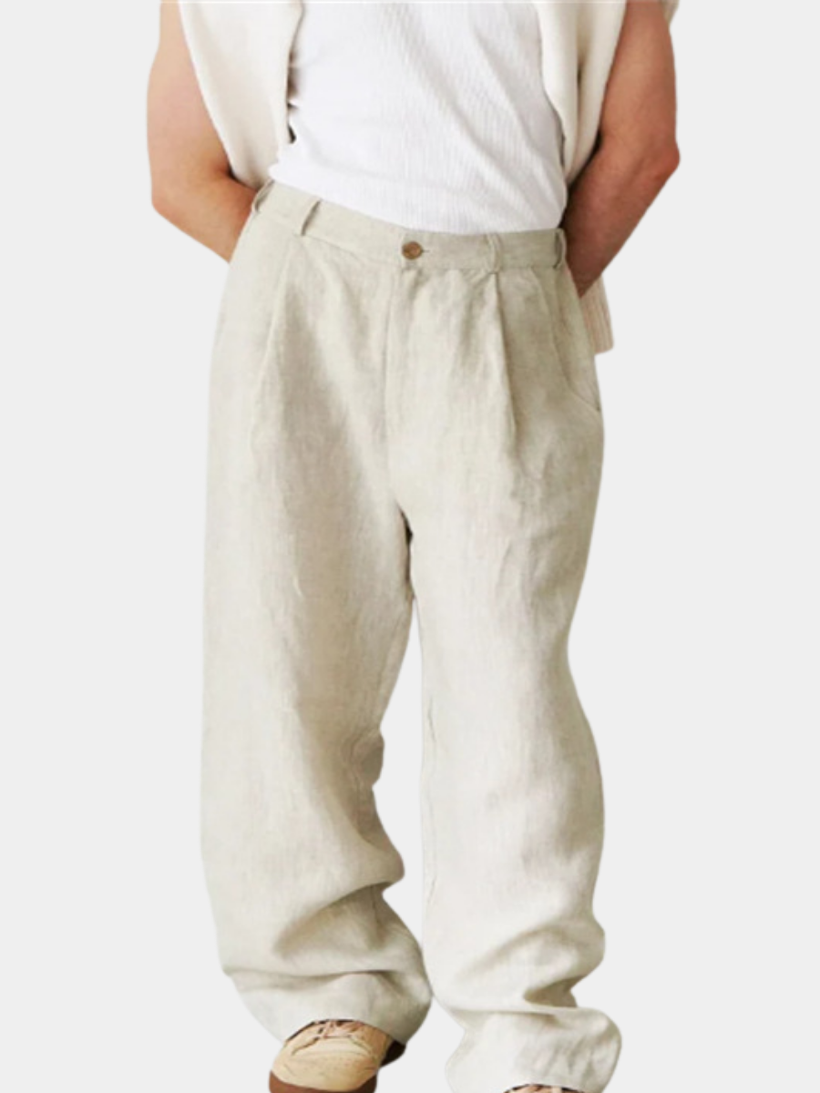 Jerry | Wide-leg linen pants