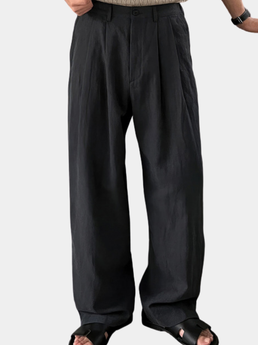 Jeffrey | Wide-leg linen pants