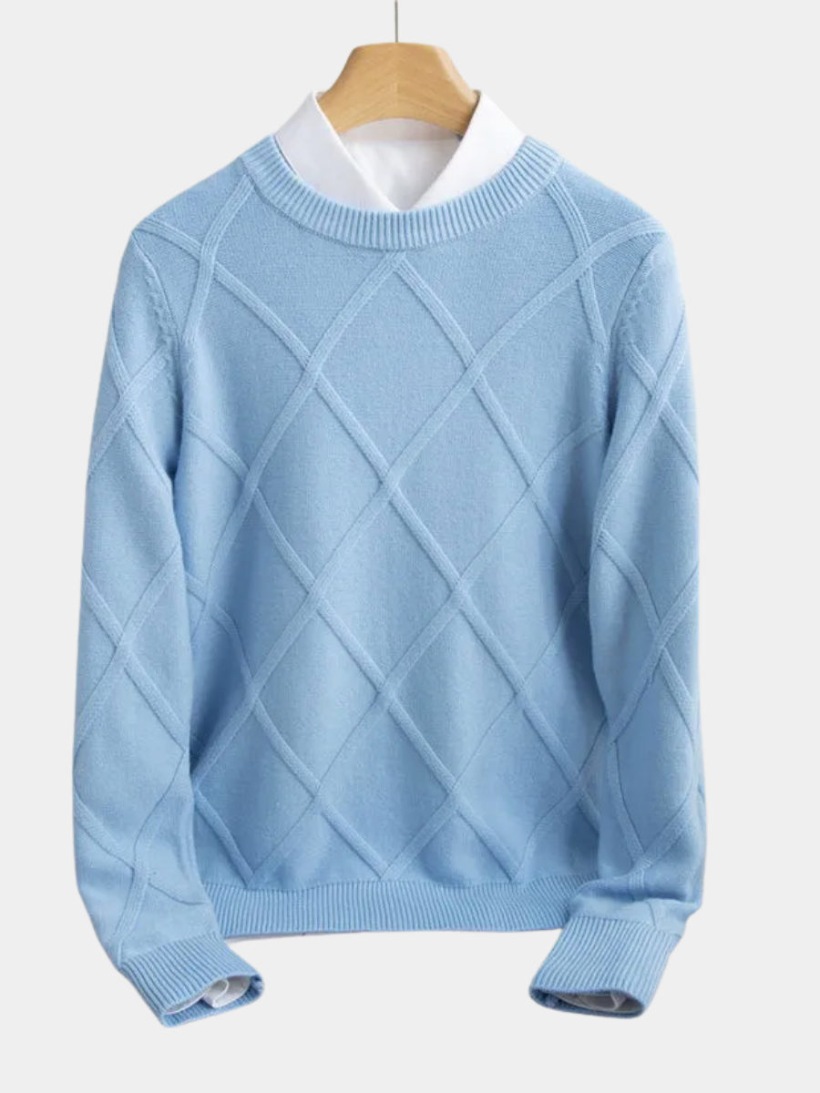 Shawn | Argyle Cashmere Sweater
