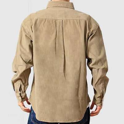 Ewan® | Classic Beige Corduroy Shirt