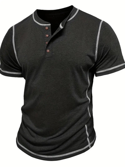 Malcolm | Short-sleeved button-down T-shirt