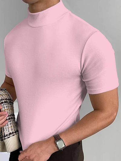 Eddy® | Elegant T-Shirt With A High Collar