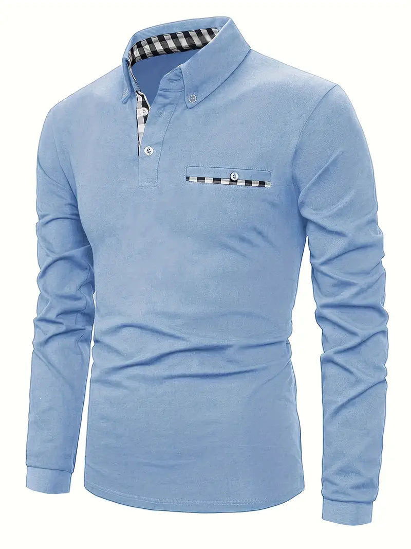 Long® | Plaid Button-Down Long Sleeve Shirt