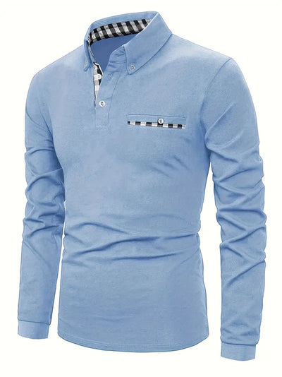 Long® | Plaid Button-Down Long Sleeve Shirt