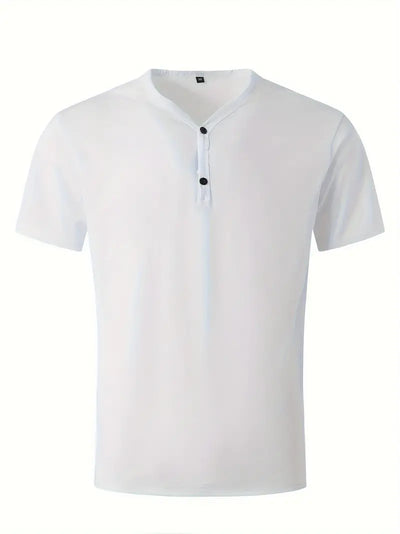 Ellis® | Solid, Casual V-Neck T-Shirt For Men