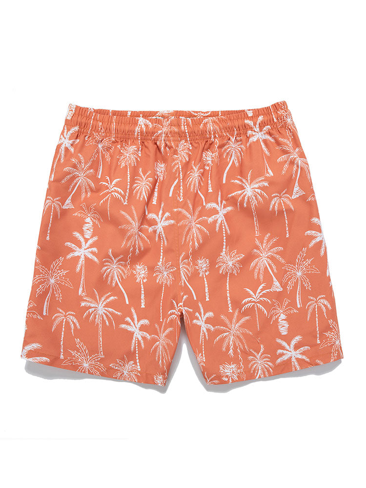 Ovidio® | Skeleton On Vacation Graphic T-Shirts & Palm Tree Print Swim Shorts