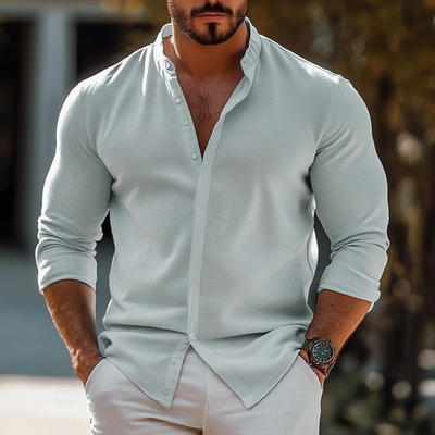 Ricardo | Men'S Casual Loose Long Sleeve Shirt