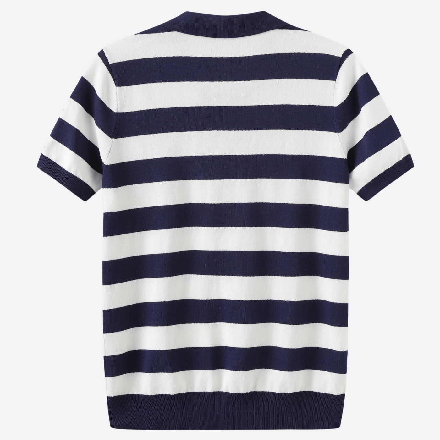 Hank® | Black And White Striped Polo