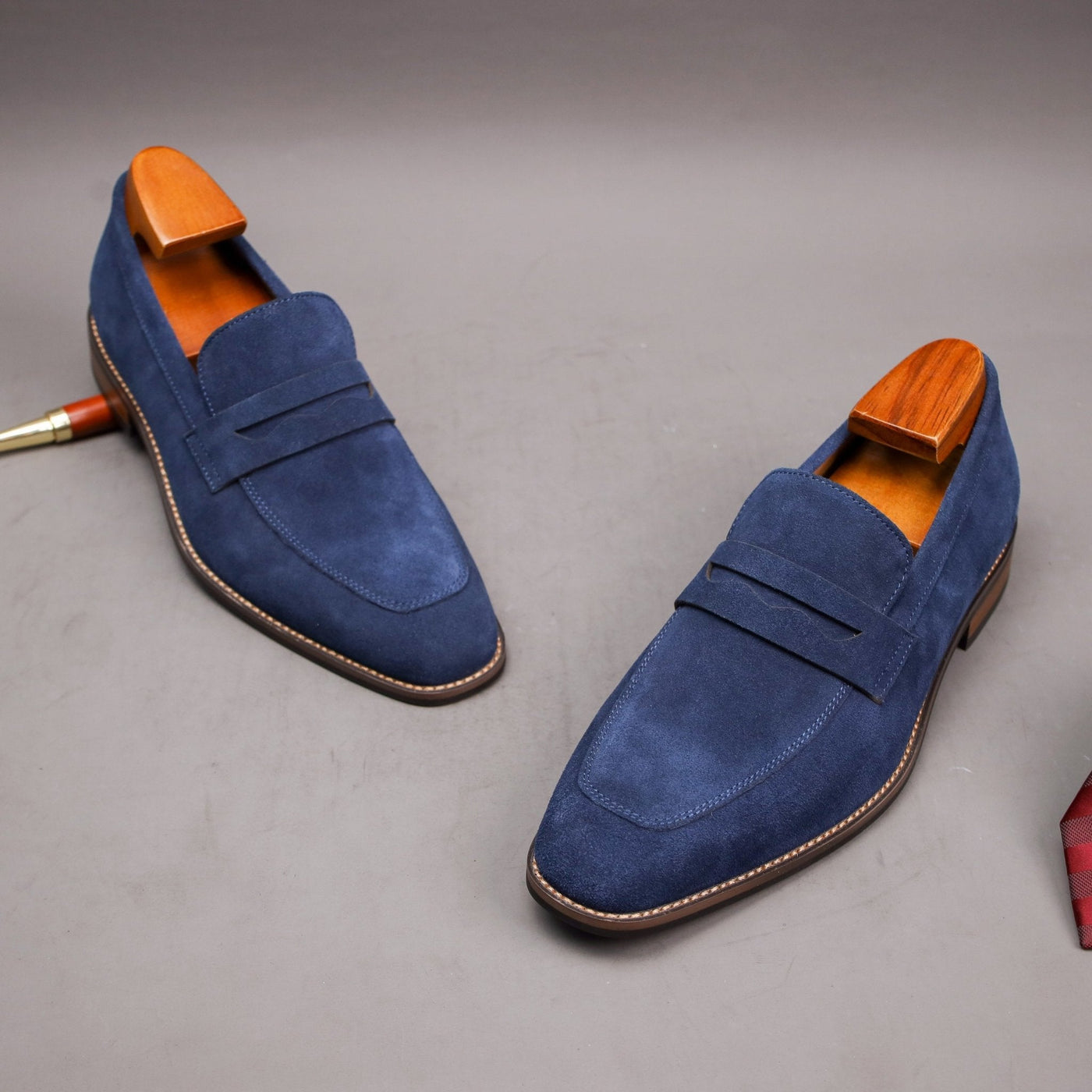 Iago | Modern Penny Loafers for Men – Suede Slip-On Style