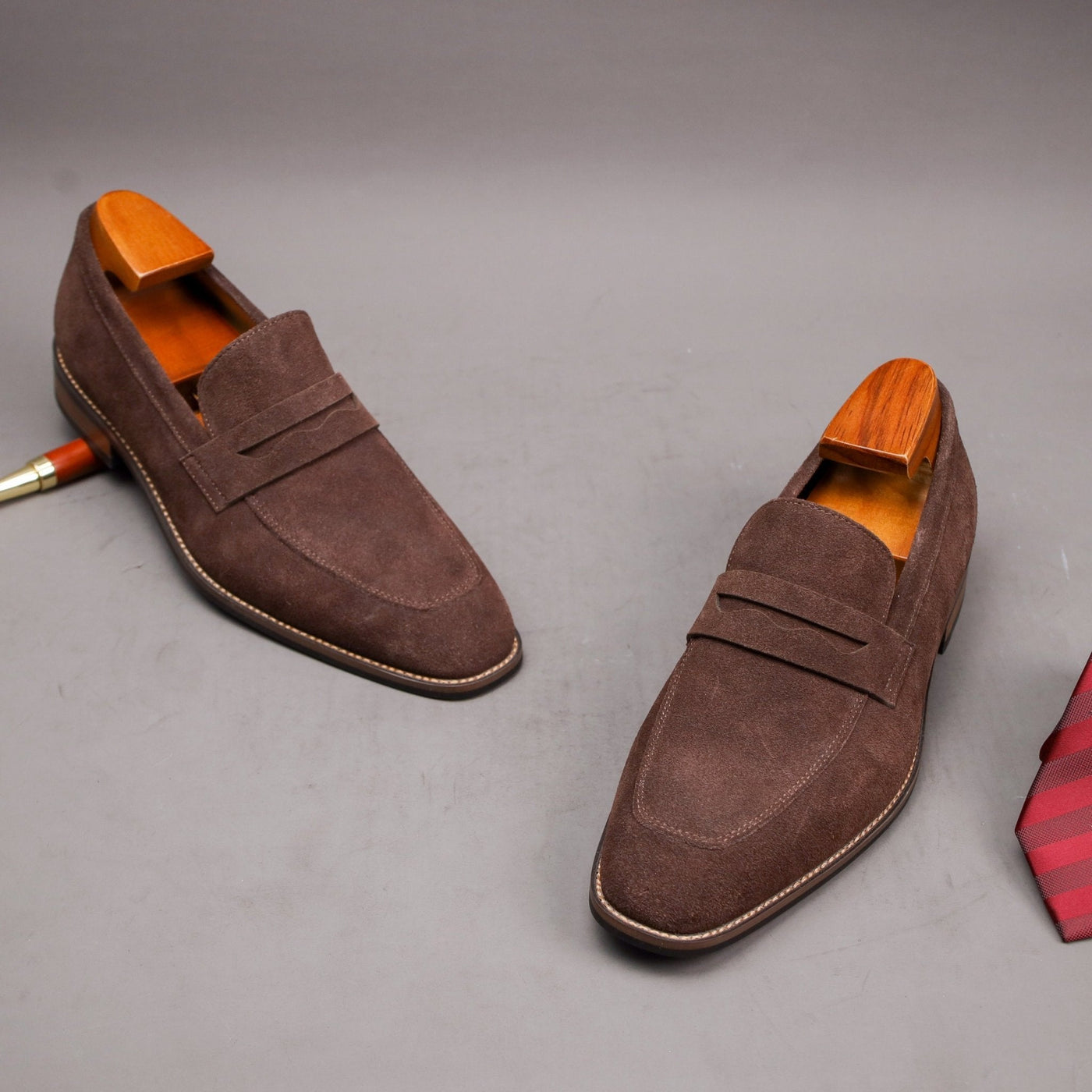 Iago | Modern Penny Loafers for Men – Suede Slip-On Style