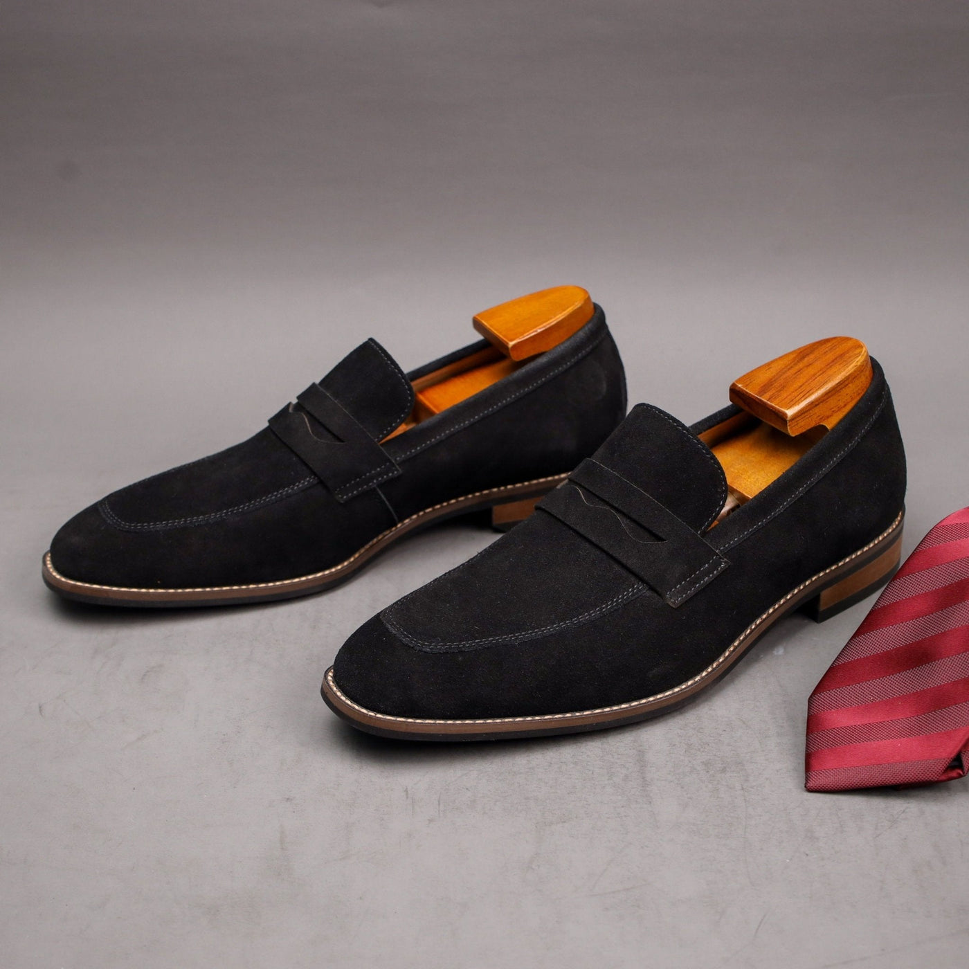 Iago | Modern Penny Loafers for Men – Suede Slip-On Style