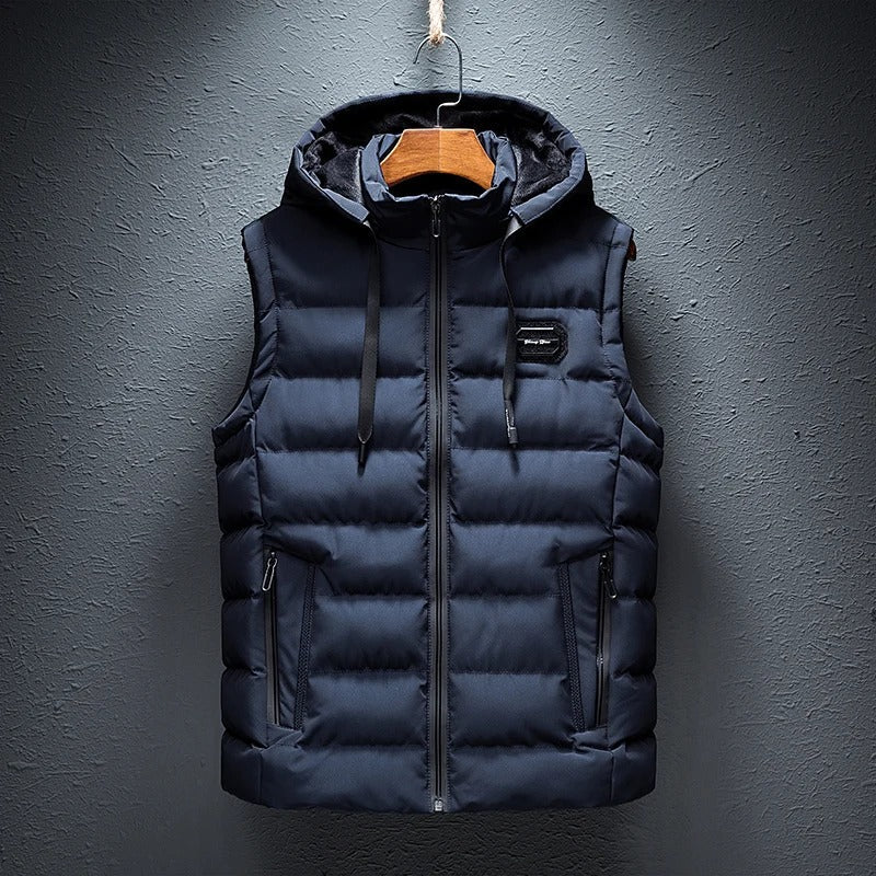Brandon® | Winter vest with hood