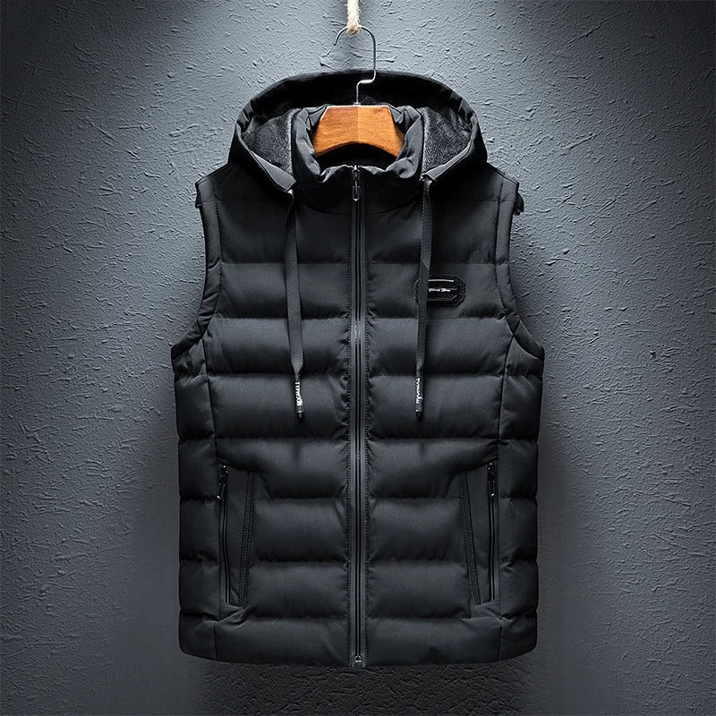 Brandon® | Winter vest with hood