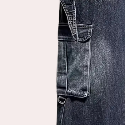 Adam® | Men's Straight Denim Pants with Convenient Pockets