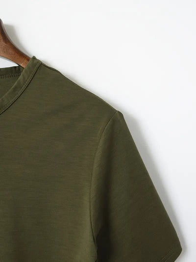 Ellis® | Solid, Casual V-Neck T-Shirt For Men