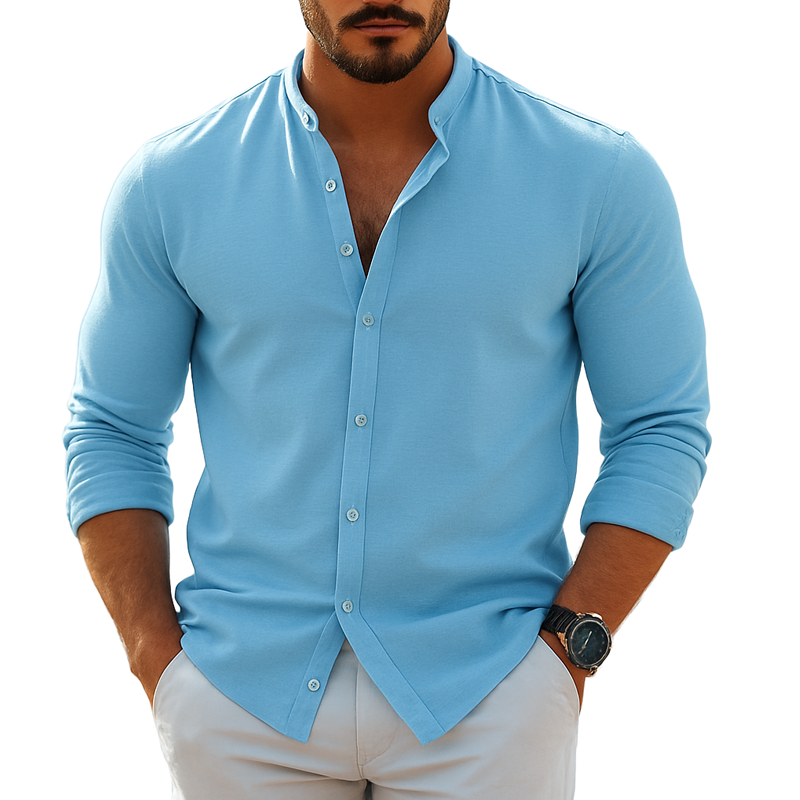 Ricardo | Men'S Casual Loose Long Sleeve Shirt