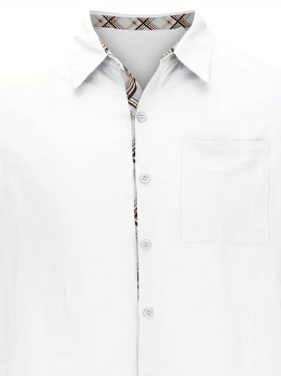 Lyra® | Stylish Shirt With Checkered Graphic Print For Men