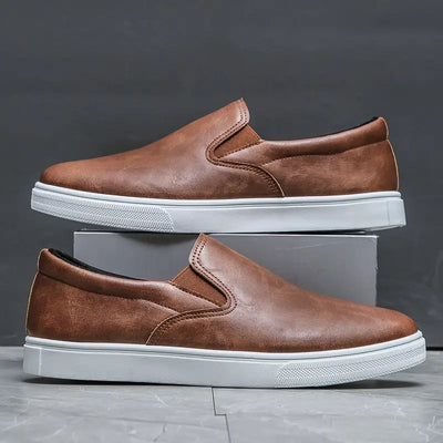 Ceferino® | Leather Slip On Shoes