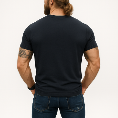 Zackary | Men'S Summer Fashion Simple Line Printed Cotton Short-Sleeved T-Shirt