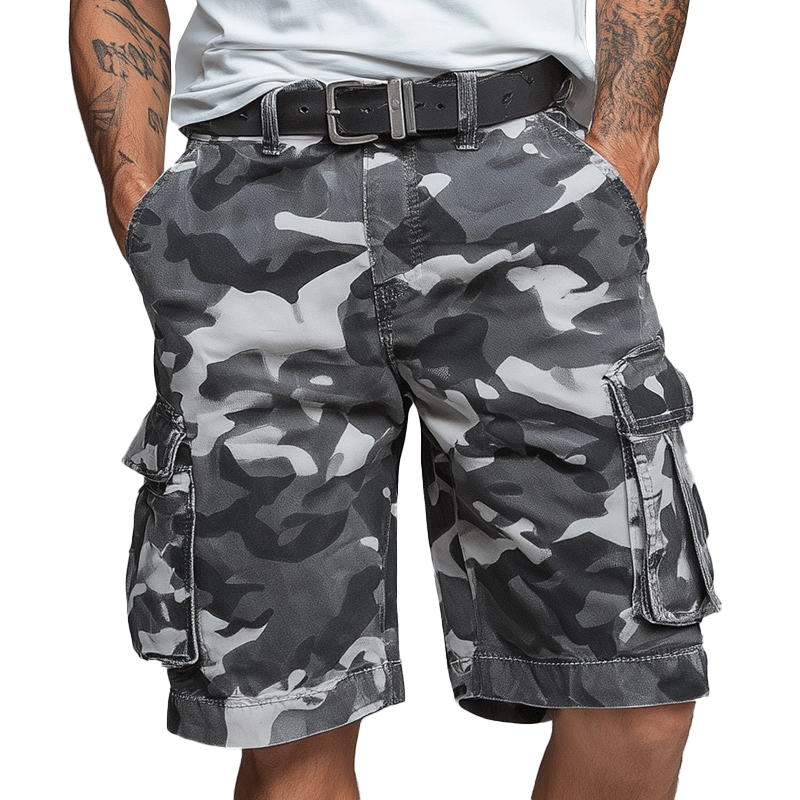 Jimmy | Men'S Summer Fashion Camouflage Cotton Blend Cargo Shorts