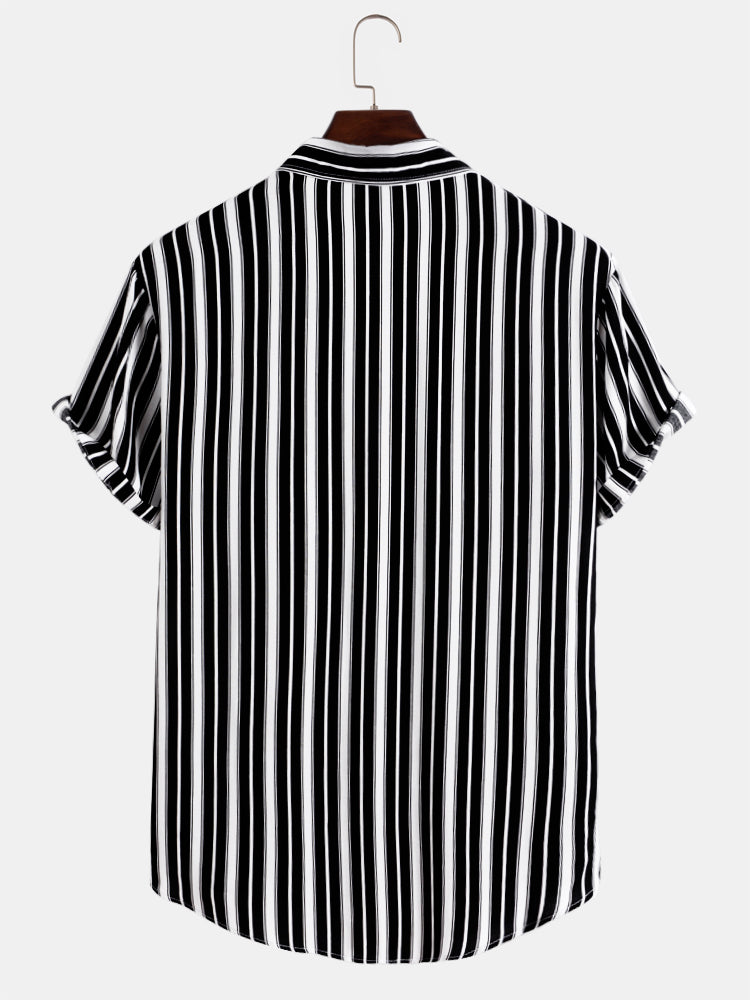 Alvis® | Stripes Short Sleeve Casual Shirts