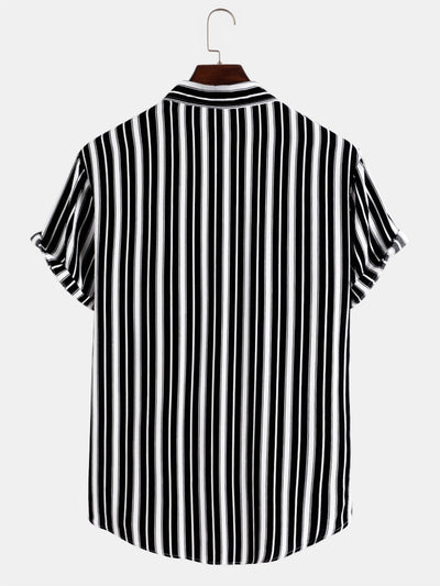 Alvis® | Stripes Short Sleeve Casual Shirts