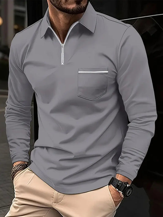 Louisa® | Long Sleeve Zipper Shirt For Spring