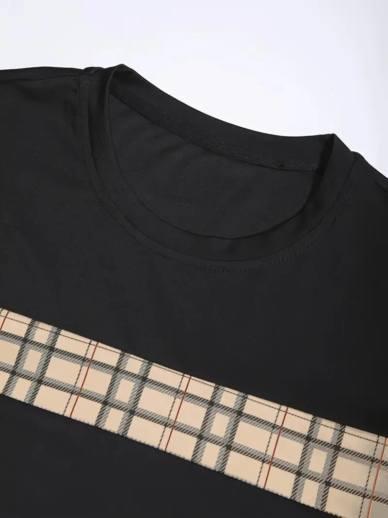 Duncan® | Men'S Checked Pattern Outfit Set For Summer Vacation