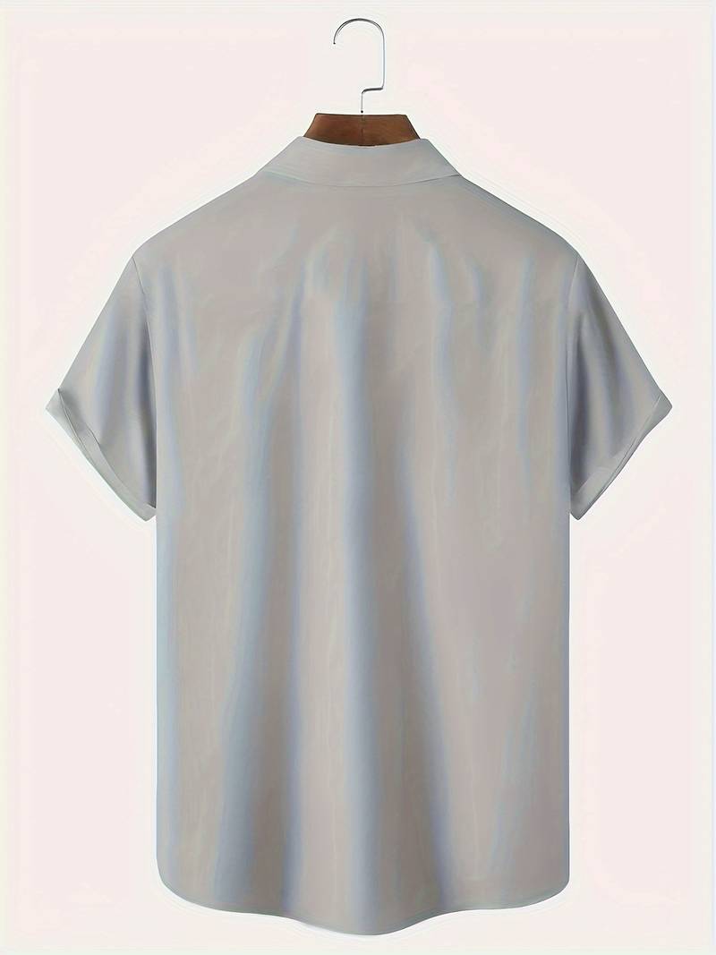 Macario® | Short Sleeve Shirt With Bamboo Print And Color Block