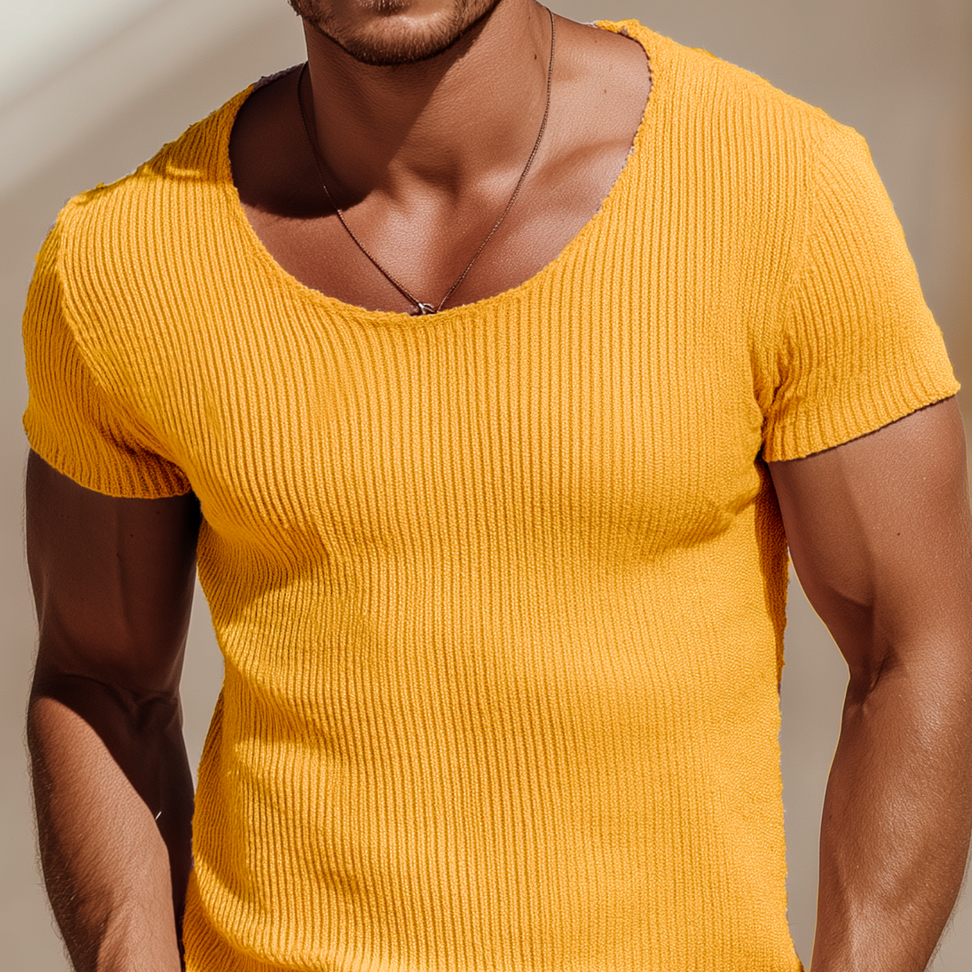 Rudolph | Men'S Spring And Summer Casual Round Neck Slim Fit Knitted Short Sleeve T-Shirt