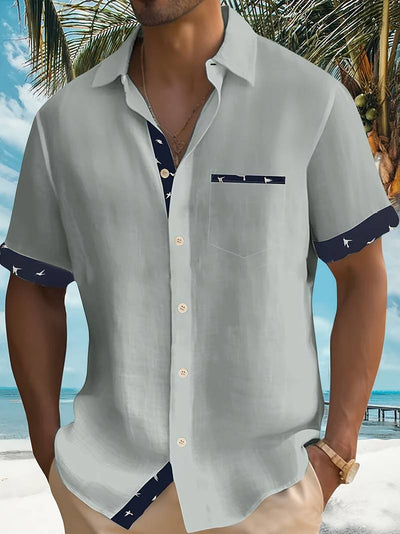 Lucio® | Stylish, Buttoned Short-Sleeved Shirt For Men