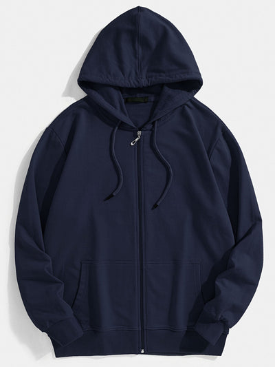 Tanner | Basic Zip Through Hoodie
