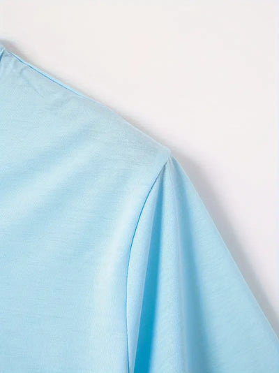 Ellis® | Solid, Casual V-Neck T-Shirt For Men