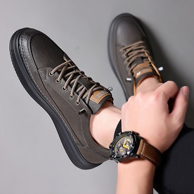 Isaac | Berkshire Genuine Leather Sneakers