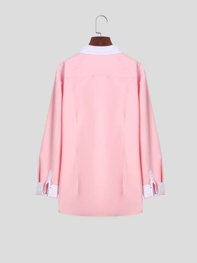 Lolita® | Casual Button-Up Contrast Shirt For Men