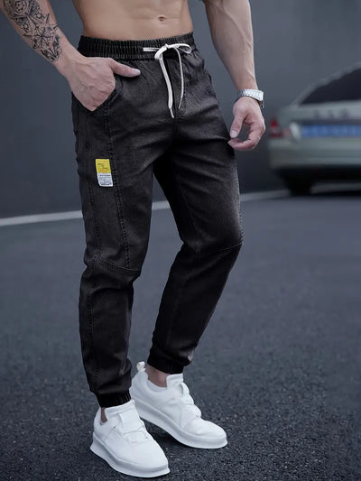 Idris® | Casual Tapered Jeans With Drawstring Waist