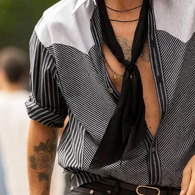 Daniel | Men'S Retro Striped Casual Lapel Long Sleeve Shirt