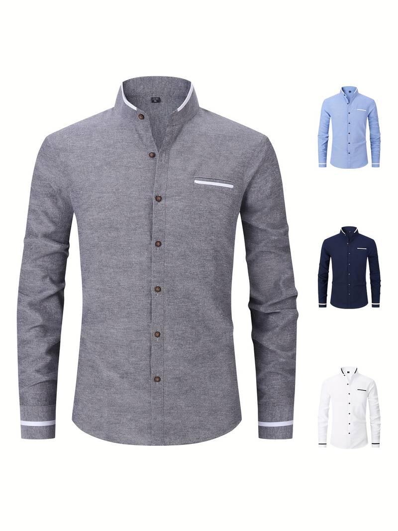 Lita® | Long Sleeve Collar Shirt For Men