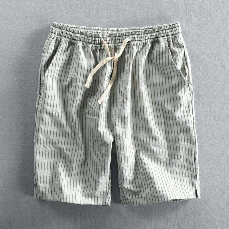 Jesualdo® | Linen Pinstripe Shorts