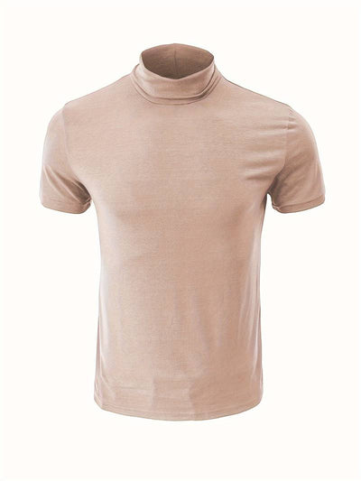 Lucian® | Casual Short Sleeve Turtleneck T-Shirt