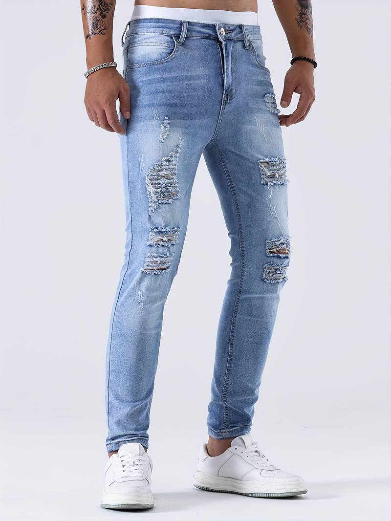 Frey® | Slim-Fit Jeans With Casual Rips