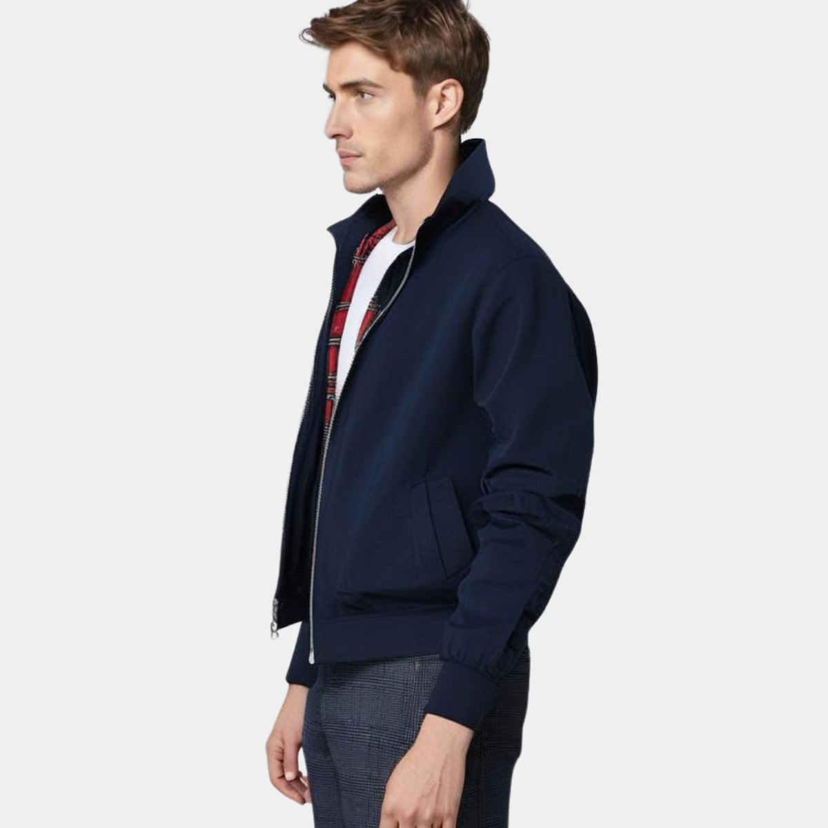 Andrew® | Classic Jacket With Tartan Lining