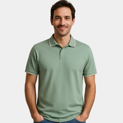 Jeffrey® | Silk Polo With V-Neck