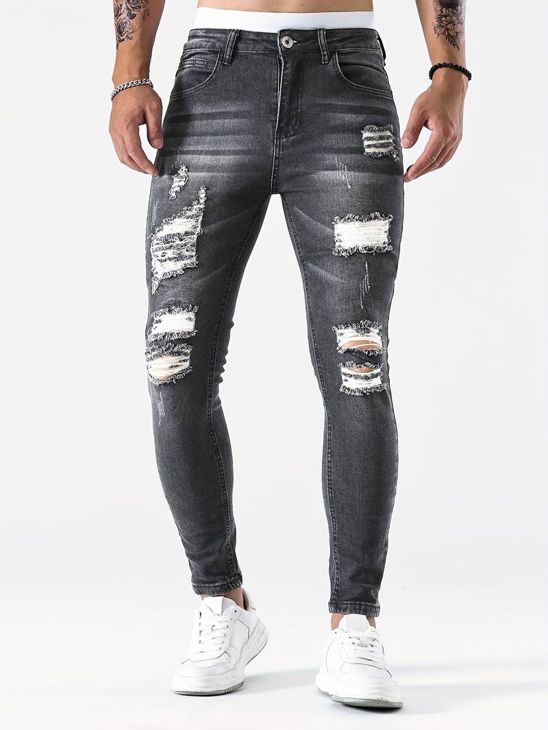 Frey® | Slim-Fit Jeans With Casual Rips