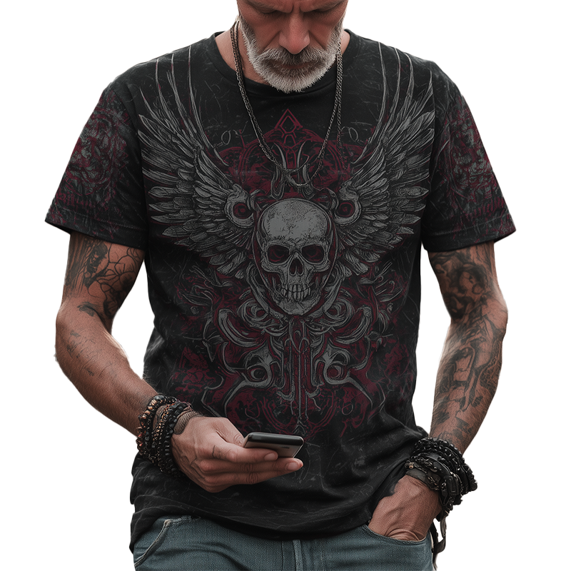 Rufus | Men'S Summer Fashion Street Print Polyester Blend Short-Sleeved T-Shirt