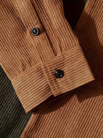 Linnell® | Multicolored Lapel Shirt For Men