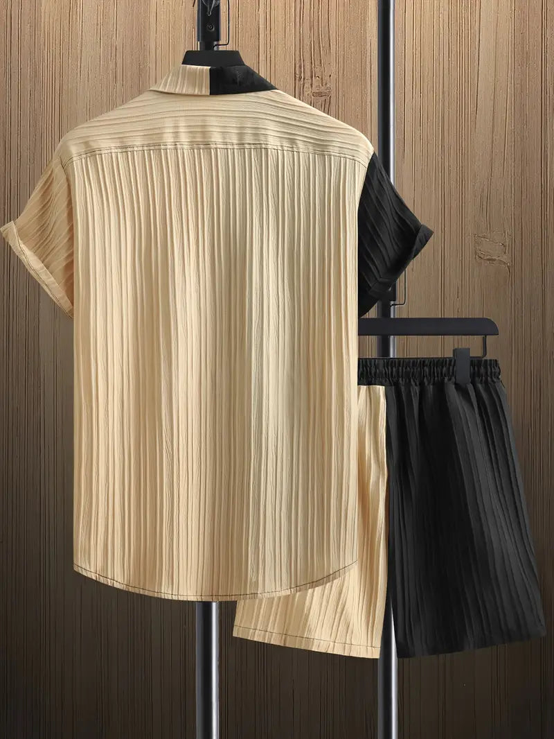 Elizabeth® | Color Block Summer Outfit Set For Men