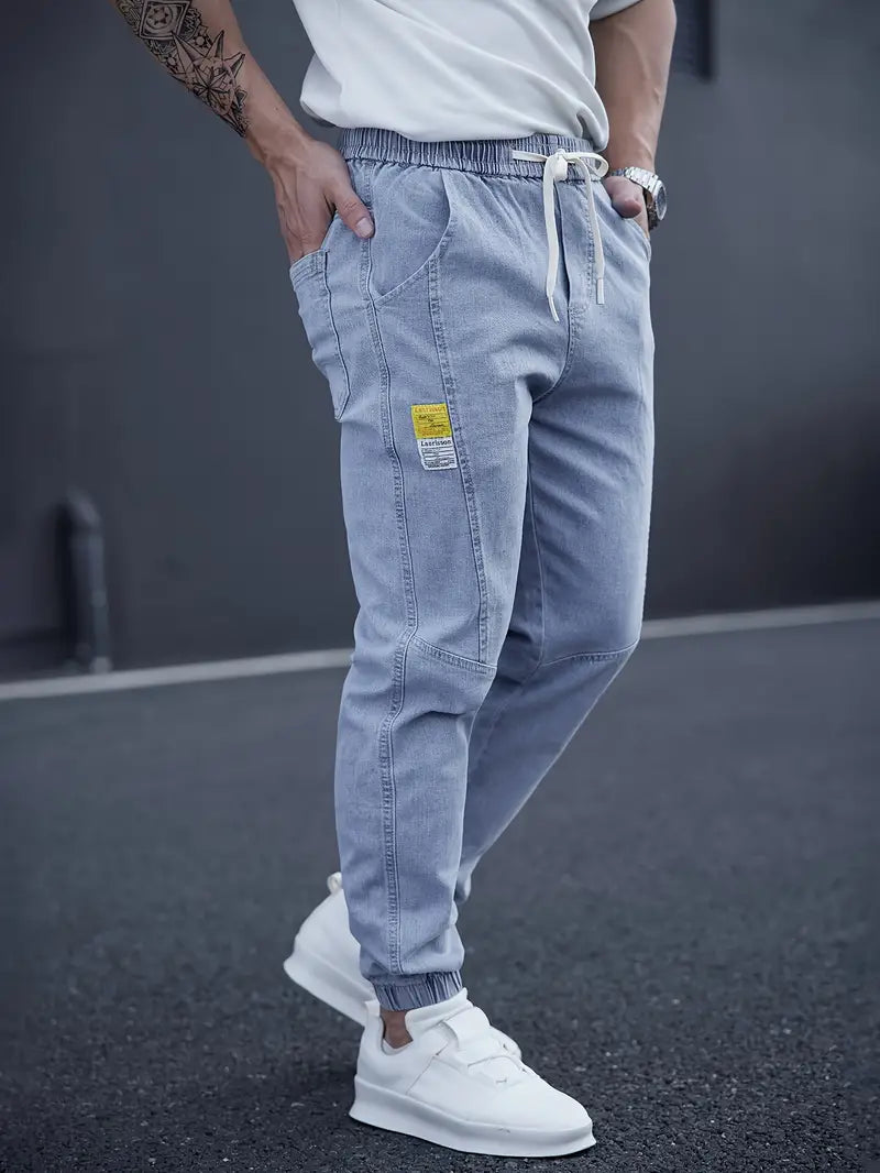 Idris® | Casual Tapered Jeans With Drawstring Waist