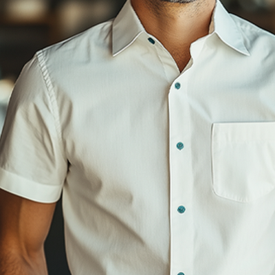 Phillip | Men'S Summer Basic Cotton Short Sleeve Shirt