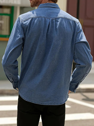 Lou® | Denim Long Sleeve Shirt For Men